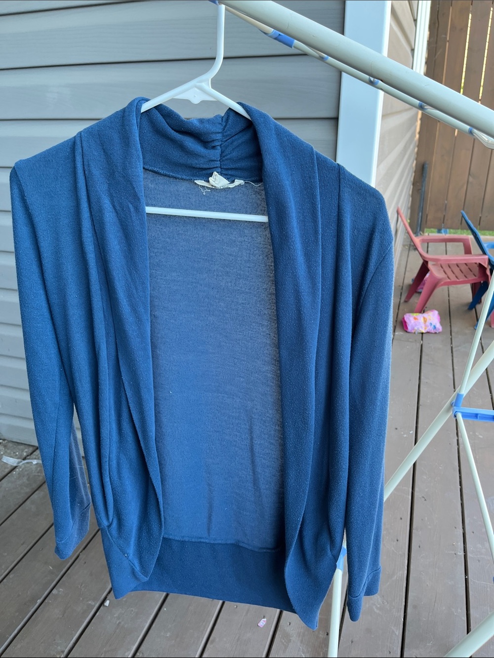 Urban Heritage Navy Open-Front Women's Cardigan